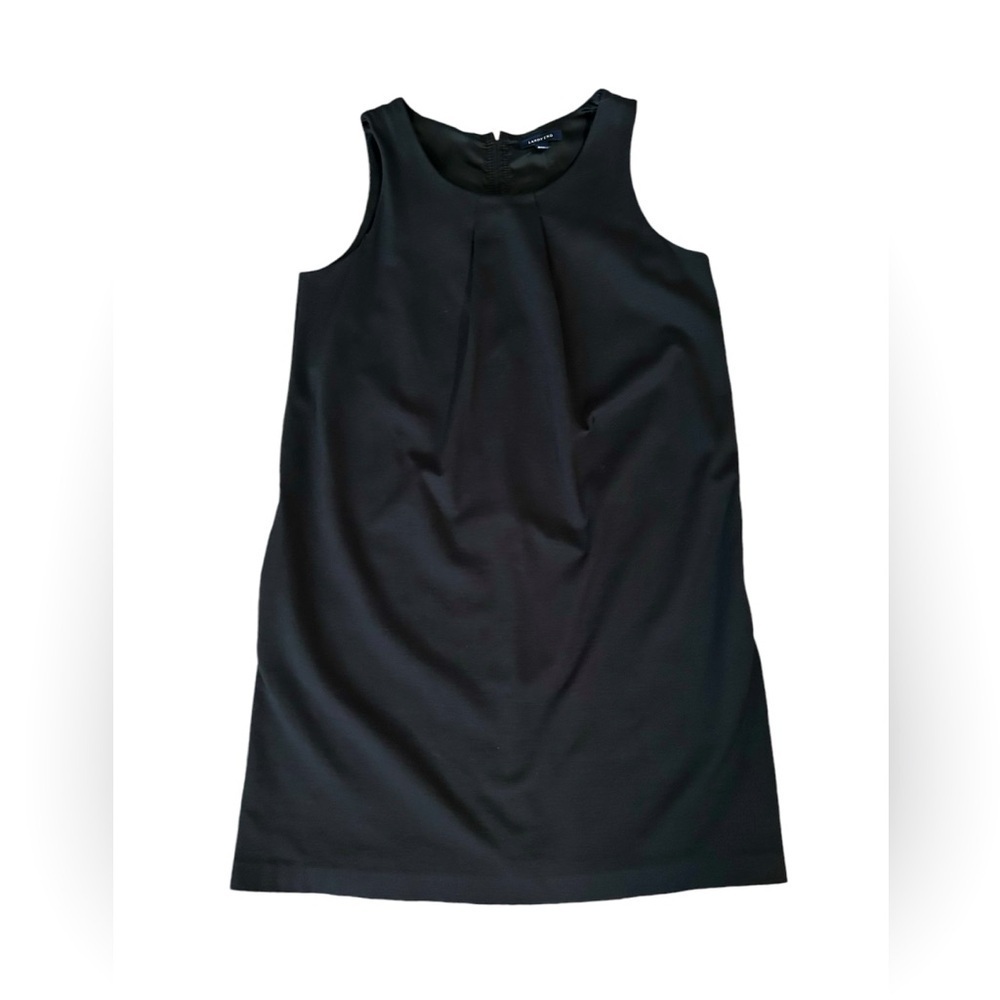 Lands’ End black knee length career dress with quality lining size 12